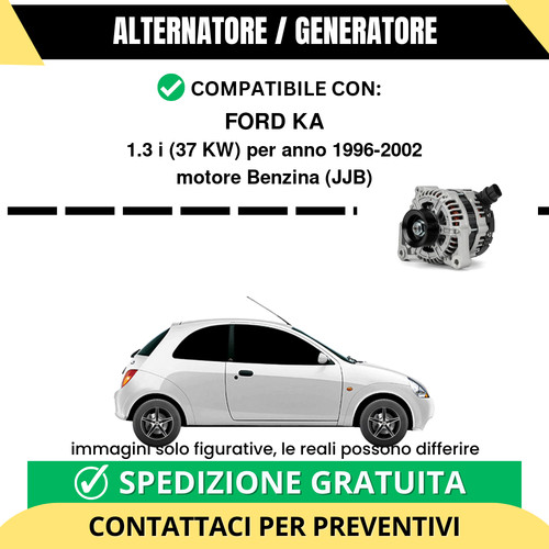 Alternatore ford 37 kw - 1.3i,