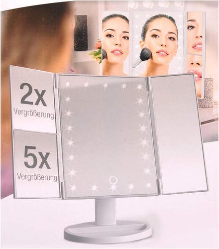 Specchio cosmetico led con - cosmetico,