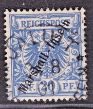 TIMBRE 1900 COLONIES ALLEMANDE/ MARSHALL N° 10-OBL. B-COTE: 30 EUROS-VSCAN R/V-