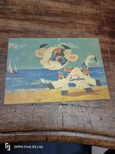 Cartolina Invernizzi Mucca Carolina Anni '70 Carosello Gonfiabili