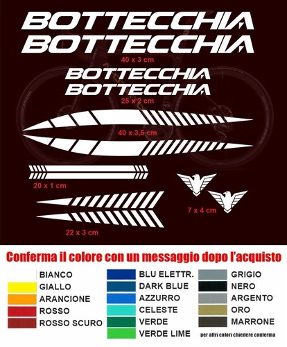 Kit adesivi bottecchia - adesivi, bici