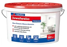 baufan® Juwel-White 10 L Extra Bianco Vernice per interni per massime sollecitazioni