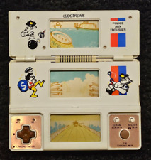 LUDOTRONIC Police Aux Trousses gioco elettronico vintage portatile a tre schermi FUNZIONANTE