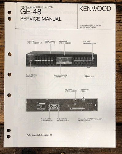 Kenwood equalizzatore - ge-48,