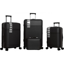 Set 4 Valigie Rigide Ruote Easyroll Bagaglio mano Beauty Case Trolley Resistente