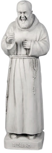 Padre pio statue sculpture - padre,