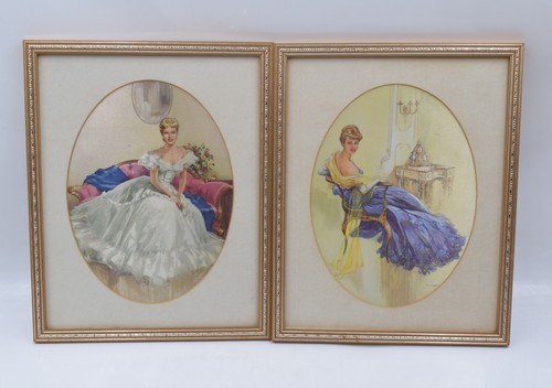 Coppia stampe vintage con
