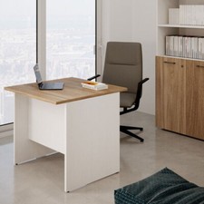 Scrivania ufficio cameretta noce naturale Scrivanie in legno per pc 74x80x80 cm