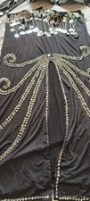 Costume danza del ventre manifattura egiziana, nero 