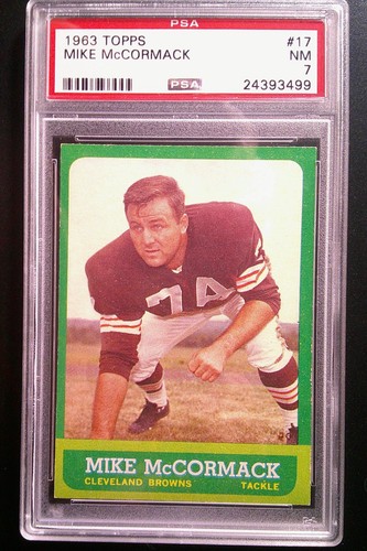 1963 topps football mike - football, #17