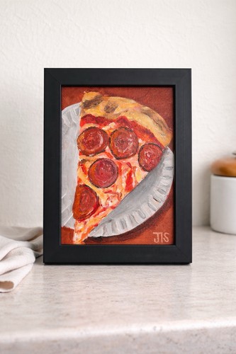 Quadro fetta pizza peperoni
