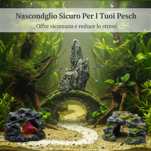 Decorazione acquario - acquario, in