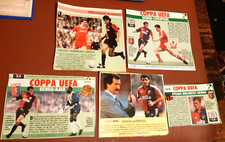 GENOA COPPA UEFA 1992 LIVERPOOL / AJAX - 5 CLIPPING RITAGLI TV SORRISI CANZONI