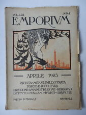 EMPORIUM 1925 nr. 364 vecchia rivista arte cultura