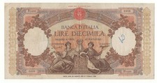 10000 LIRE  REPUBBLICHE MARINARE REGINE DEL MARE DECR   26/08/1958