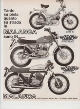 advertising Pubblicità-MOTO MALANCA 125 SCRAMBLER/SPORT 1976 MOTOSPORT EPOCA