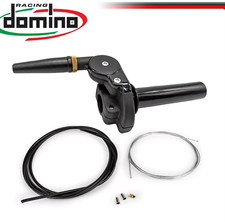 COMANDO GAS RAPIDO DOMINO HR CROSS MOTO 2T OFF ROAD UNIVERSALE con CAVO e GUAINA