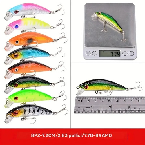 Lotto esche pesca finte - 8,
