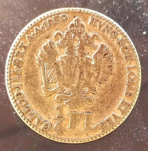 Bottone austria fl 1859 - austria, 1/4