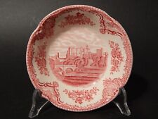 VINTAGE JOHNSON BROS OLD BRITAIN CASTLE CIOTOLA SEMI-PORCELLANA ROSSA #