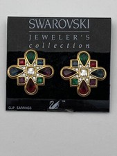 Set orecchini clip strass