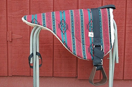 Sella bareback pad - sella, rosso