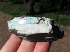 Minerali *** PREZIOSO SMERALDO VERDE su MATRICE Colombia 3,5 CM