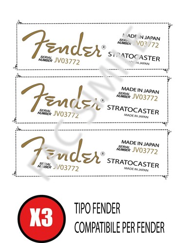 Decal tipo fender japan - decal,
