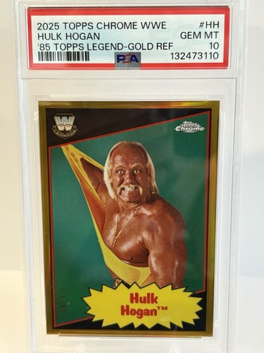 2025 topps chrome wwe hulk - topps,