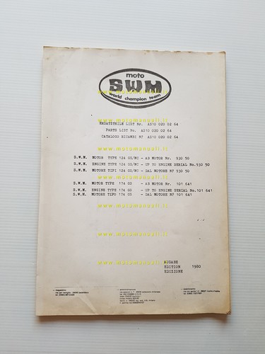Swm 124 174 gs - mc-gs, 1980