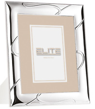 CORNICE PORTAFOTO IN ARGENTO  PORTA FOTO  15x20 RETRO LEGNO BIANCO ER200/4X