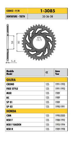 3085 corona passo 520 per - -,