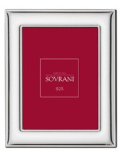 Cornice 6483 / 6484 / 6485 in lastra d' argento 925 di Sovrani retro in legno