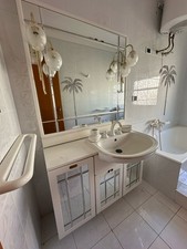 MOBILE BAGNO CON LAVABO  COMPLETO DI SPECCHIO E SANITARI