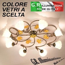 PLAFONIERA IN FERRO BATTUTO 8