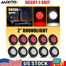 2 Inch Round 9LED Red White
