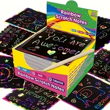 Rainbow Scratch Art Notes
