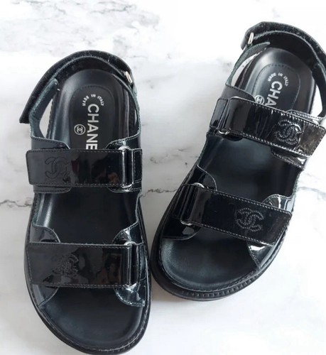 Chanel sandali papà pelle - papà,