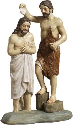 Statua resina battesimo di - resina,