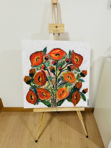 Quadro moderno dipinto mano - dipinto,