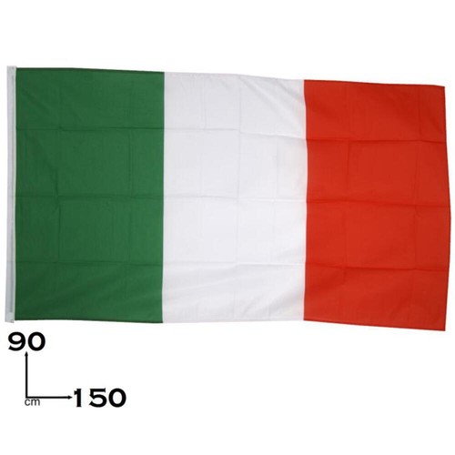 Bandiera italia con asola - con,