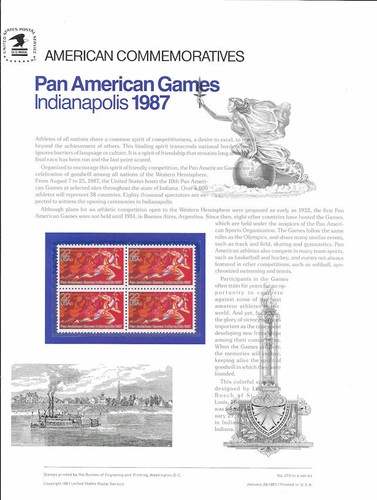 275 22c giochi panamericani - #275,