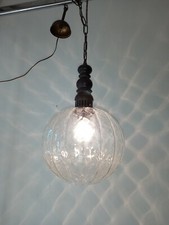 Lampadario vetro murano globo
