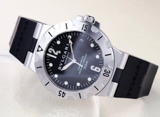 Orologio Bvlgari Diagono Scuba SD38S Automatico Quadrante Nero Uomo 38mm Con Cassa