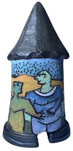 Contenitore ceramica artistica