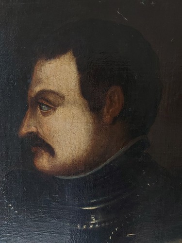 Antico quadro figura - , maschile