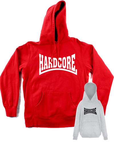 Felpa hardcore music grigia - felpa,