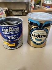 Barattolo Latta Scatola Latta Lavazza Qualità Blu Decaffeinato Epoca Collezione