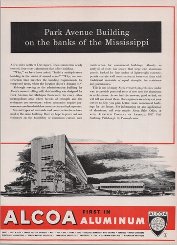 1949 print alcoa aluminum - print, ad
