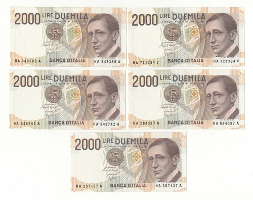 Lotto 2000 lire marconi - ,